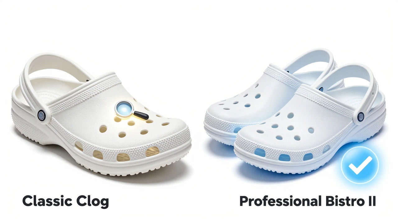 Comparison of vented vs closed-toe professional work shoes